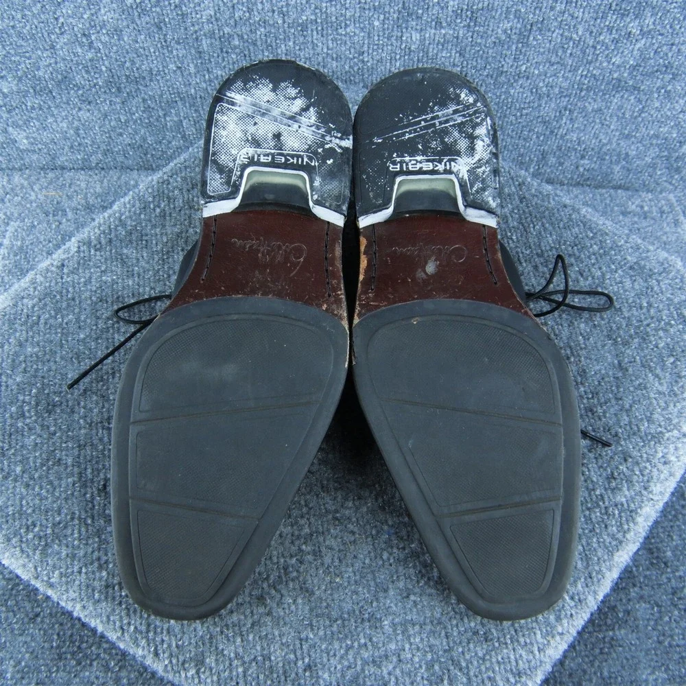 Cole Haan  Men Derby Oxfords Shoes‎ Black Leather Lace Up Size 8.5 Medium